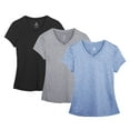 thumbnail image 1 of icyzone Workout Shirts Yoga Tops Activewear V-Neck T-Shirts for Women, 1 of 6