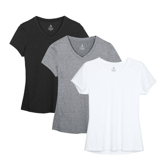 icyzone Workout Shirts Yoga Tops Activewear V-Neck T-Shirts for Women