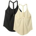 thumbnail image 1 of icyzone Workout Shirts Yoga Tops T-Back Running Tank Top, 1 of 6