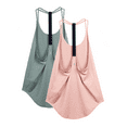 thumbnail image 1 of icyzone Workout Shirts Yoga Tops T-Back Running Tank Top, 1 of 6