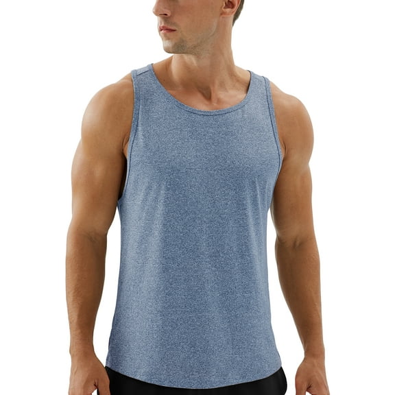 icyzone Workout Tank Tops for Men - Running Muscle Tank Athletic Shirts