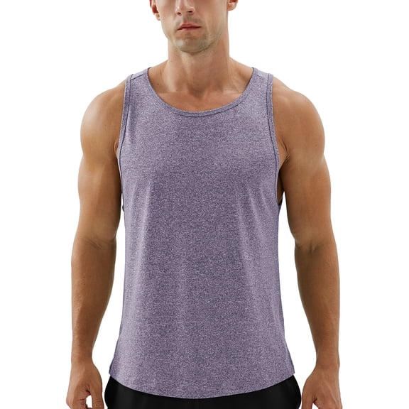 icyzone Workout Tank Tops for Men - Running Muscle Tank Athletic Shirts