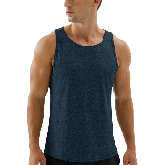 icyzone Workout Tank Tops for Men - Running Muscle Tank Athletic Shirts