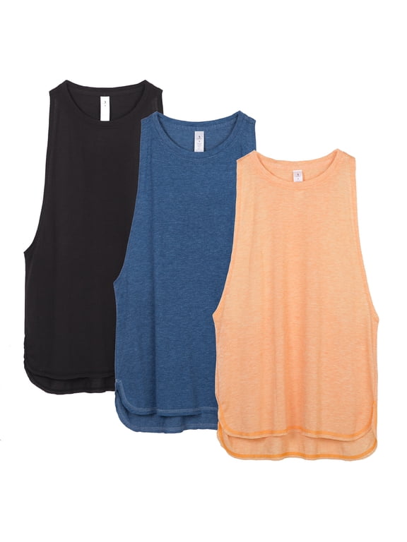 Workout Tank Tops for Women - Running Muscle Tank Sport Exercise Gym Yoga Tops Athletic Shirts(Pack of 3)