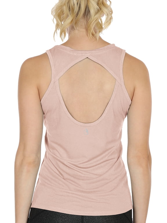 Yoga Tops Activewear Workout Clothes Open Back Fitness Racerback Tank Tops for Women