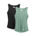 thumbnail image 1 of icyzone Yoga Tops Activewear Workout Clothes Open Back Fitness Racerback Tank Tops for Women, 1 of 8