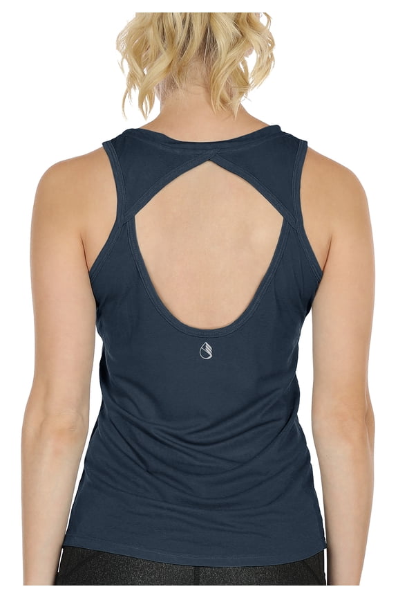 Yoga Tops Activewear Workout Clothes Open Back Fitness Racerback Tank Tops for Women