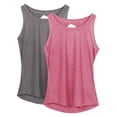 thumbnail image 1 of icyzone Yoga Tops Activewear Workout Clothes Open Back Fitness Racerback Tank Tops for Women, 1 of 8