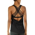thumbnail image 1 of icyzone Yoga Tops Workouts Clothes Activewear Built in Bra Tank Tops for Women, 1 of 8