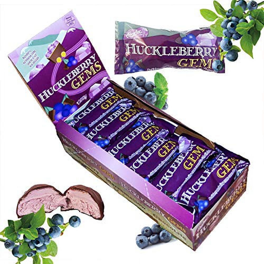 idaho huckleberry chocolate candy bars 18ct