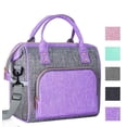 thumbnail image 1 of Insulated Lunch Bag for Women, Large 12L Reusable Cooler Lunch Box for Work, Office, Picnic, Leakproof Tote with Shoulder Strap, 1 of 11