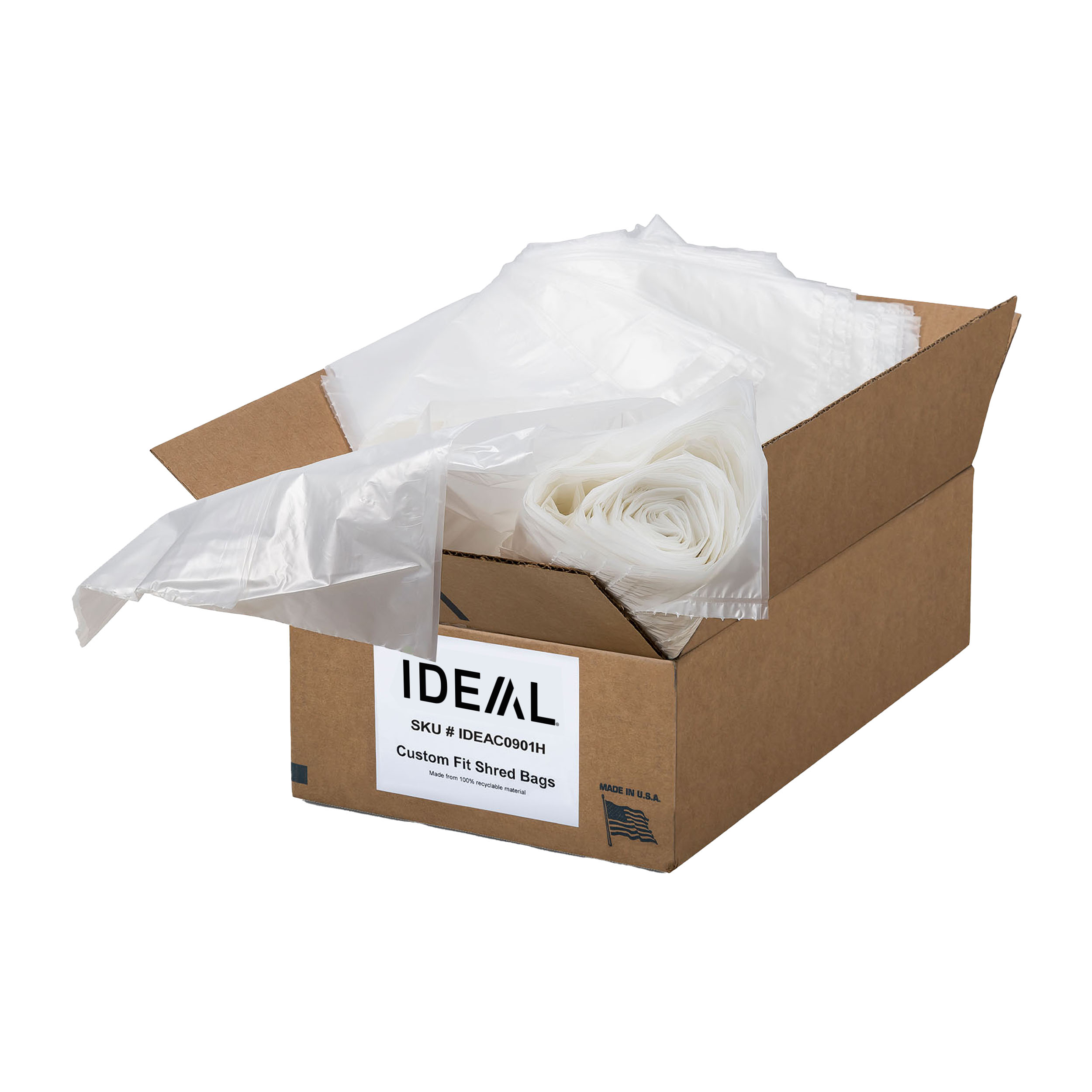 ideal Shredder Bags, 40” x 48”, 56 Gallon Bag, Gusseted, Compatible with ideal Shredder Models 3105, 3804, 4002, 4005, 4605, 4606 - image 1 of 5