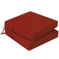 thumbnail image 1 of idee-home Outdoor Chair Cushions Set of 2, Outdoor Seat Cushions 22x22 Waterproof, Patio Chair Cushion Color Fastness with Ties Patio Furniture Garden Sofa Couch Pads, 1 of 8