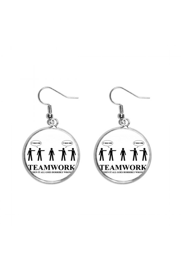 identify tacit understanding member team ear dangle silver drop ear jewelry woman