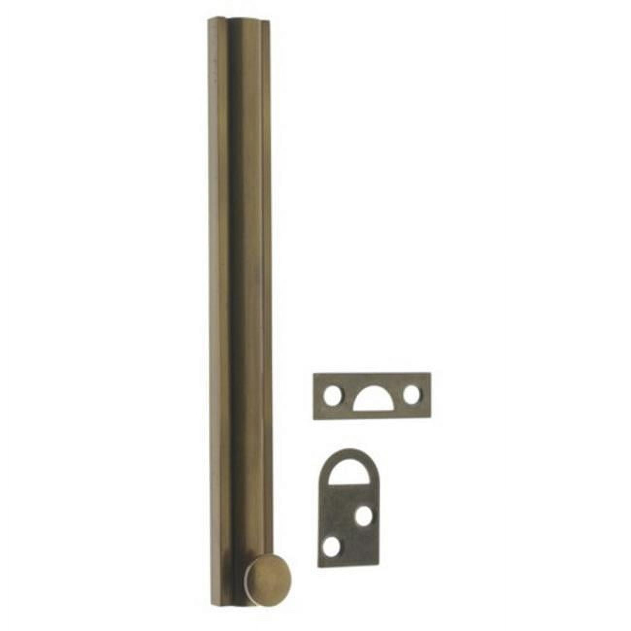 idh by st. simons 11066-005 solid brass surface bolt, antique brass - 8 in.