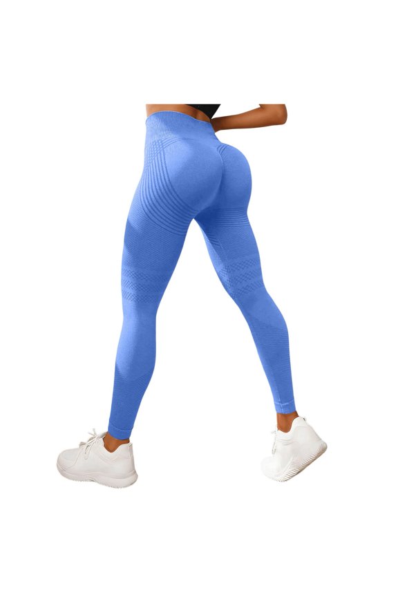 3D Cellulite Leggings Compression,High Waist 3D Anti Cellulite Leggings for Women,Slimming Workout Yoga Pants (Blue, XL)