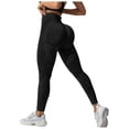 thumbnail image 1 of idosla Anti Cellulite 3D Leggings Compression Resistance Band Leggings for Women Lifting Scrunch Yoga Pants (Black, L), 1 of 7