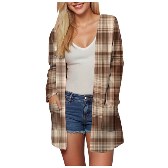 idosla Cardigan Sweaters for Women Trendy Button Down Open Front Cardigans Lightweight Long Sleeve Fall Outfits Clothes (Gold, XL)