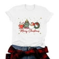 thumbnail image 1 of idosla Christmas Shirt Women Tis The Season Christmas Tree T Shirt Latte Coffee Graphic Xmas Holiday Tee Tops (White, L), 1 of 9