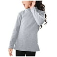 thumbnail image 1 of idosla Girls Mock Turtleneck Long Sleeve Shirt Basic Base Layer Casual Tee Tops for Toddler Kids (Light Gray, 9-10 Years), 1 of 7