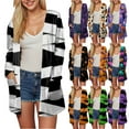 thumbnail image 1 of idosla Halloween Costumes for Women Adult 2025 Halloween Cardigan Pumpkin Bat Print Long Sleeve Open Front Sweater Cardigans (Gold, M), 1 of 9