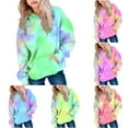 thumbnail image 1 of idosla Hoodies for Teen Girls Trendy Oversized Pullover Sweatshirts Cute Long Sleeve Preppy Sweatshirt Tween Girl Clothes (Hot Pink, 5-6 Years), 1 of 5