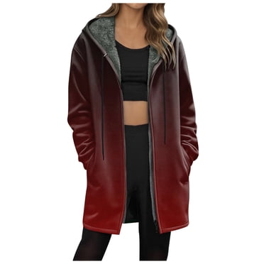 Hfnxid Long Hoodies For Women Zip Up Tunic Sweatshirts Hoodie Lightweight Drawstring Waist Sweatshirt Jackets Fall Casual Coat With Pockets