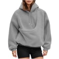 thumbnail image 1 of idosla Pet Pouch Hoodies，Oversized Sweatshirt With Pocket Front Carry Pouch For Small And Cats,Puppy Kitten Dogs Holder (Grey, XXL), 1 of 7
