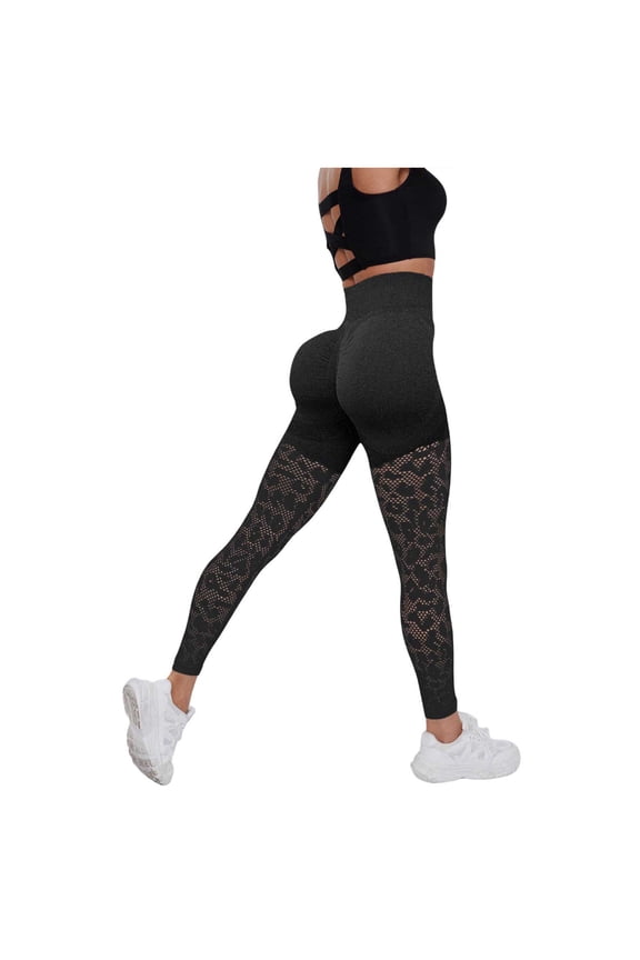 Scrunch Butt Lifting Leggings for Women Gym Seamless Workout Leggings Mid Low Waist Tummy Control Yoga Pants (Dark Gray, L)