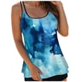thumbnail image 1 of idosla Tankini Tops for Women Loose Fit Modest Bathing Suits Flowy Swim Top No Bottom (Sky Blue, XXL), 1 of 5