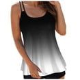 thumbnail image 1 of idosla Womens Tankini Tops Blouson Tummy Control Swim Top Loose Fit Bathing Suit Top No Bottom (Black, 3XL), 1 of 5