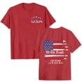 thumbnail image 1 of idosla Women 250Th Anniversary Tshirt 1776-2026 Patriotic American Tops (Red, XL), 1 of 9