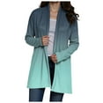 thumbnail image 1 of idosla Women Open Front Cardigans Casual Long Sleeve Lightweight Knit Cardigan Sweater (Mint Green, M), 1 of 8