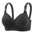 thumbnail image 1 of idosla Women Padded Push Up Bras Seamless Soft Underwire T-Shirt Bra (Black, 38), 1 of 6
