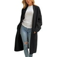 thumbnail image 1 of idosla Women's Long Cardigan Sweater 2025 Fall Fashion Casual Oversized Knit Open Front Coatigan Jacket Coat Outfits (Black, XXL), 1 of 8