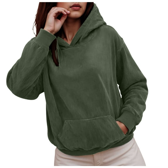 idosla Womens Oversized Acid Wash Hoodie Unisex Cotton Hoodies Fleece Vintage Washed Sweatshirt Women Men (Army Green, XL)