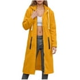 thumbnail image 1 of idosla Zip Up Hoodies for Women Oversized Fleece Long Pullover Hooded Sweatshirts Casual Long Sleeve Fall Jackets Coat 2025 (Yellow, M), 1 of 4
