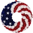 thumbnail image 1 of Idyllic Decorative Foam Patriotic Artificial Wreaths, Blue, 1, 1 of 6