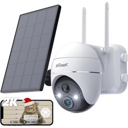 ieGeek Solar Powered 1080P Outdoor CCTV Surveillance Camera