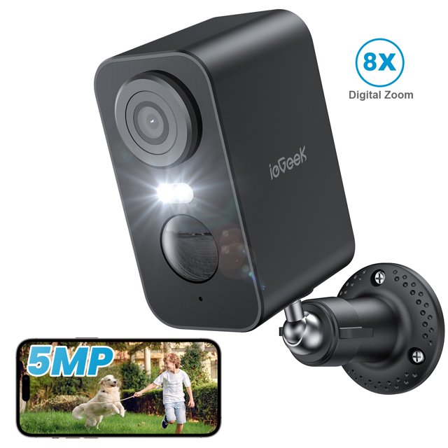 ieGeek Wireless Security Cameras, WiFi Outdoor Camera with Spotlight