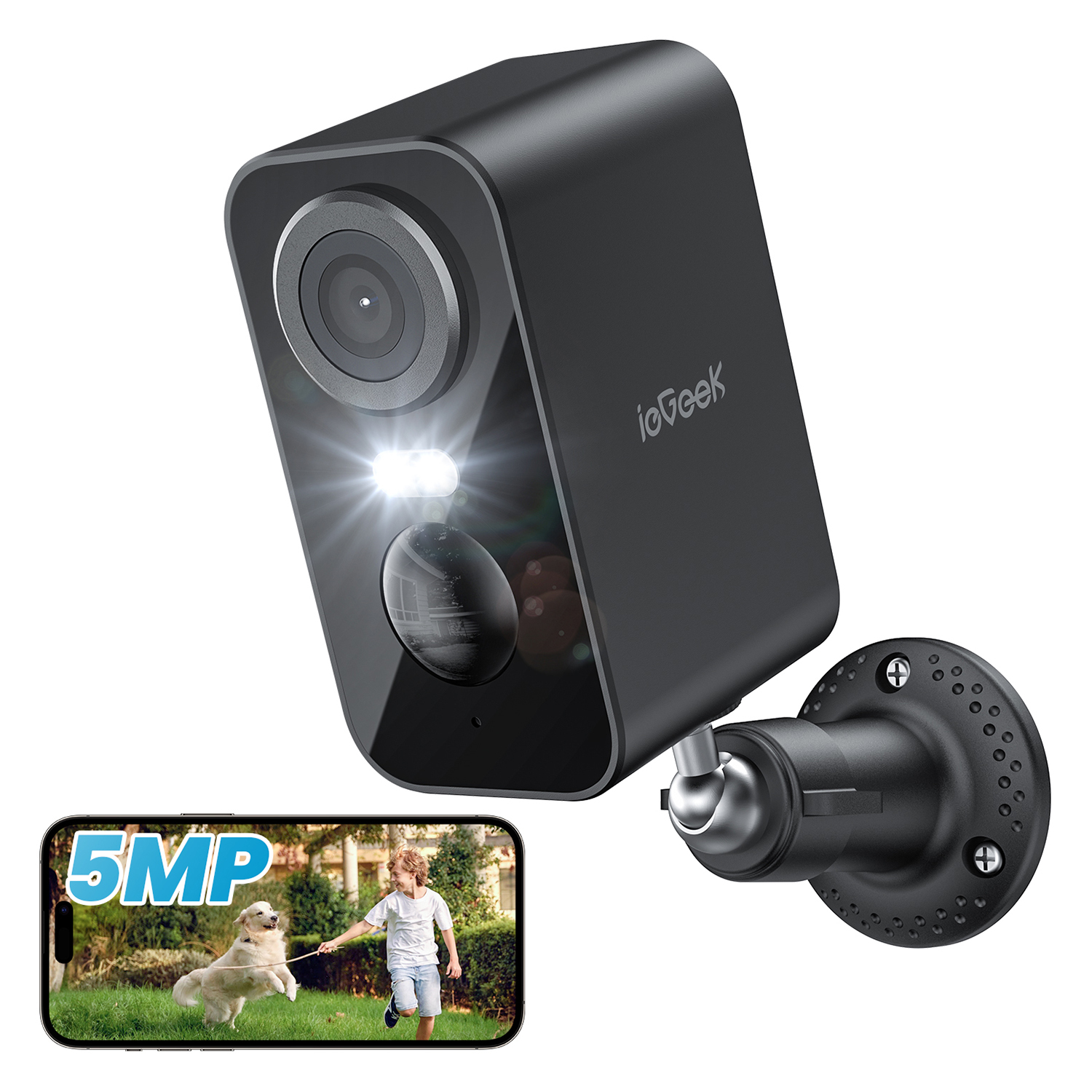 ieGeek Wireless Security Cameras, WiFi Outdoor Camera with Spotlight