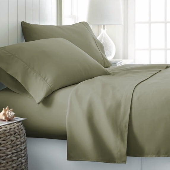 ienjoy Home Collection Premium 4 Piece Bed Sheet Set Queen Gray