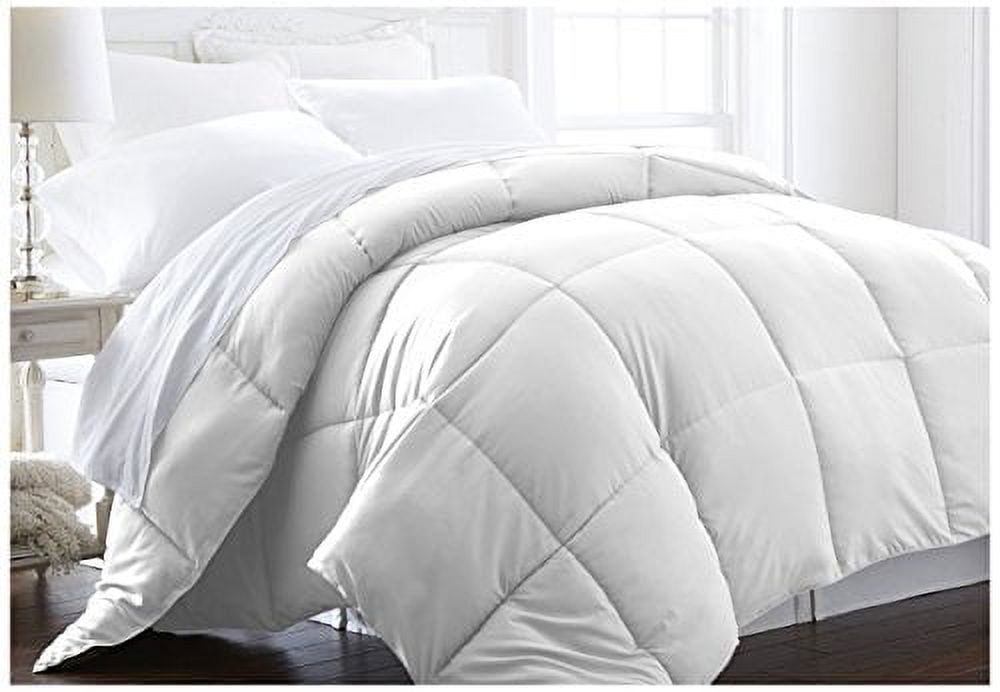ienjoy Home Home Collection Premium Luxury Down Fiber Comforter, California King, White