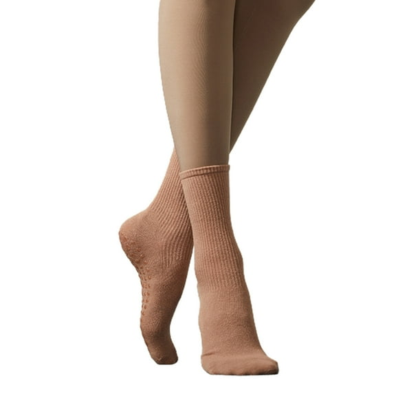 ievspot 1 Pair Anti Slip Sports Socks,Women Non Slip Socks Breathable Sports Socks with Silicone Grip for Yoga Pilates