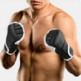 thumbnail image 1 of ievspot 1 Pair Half Finger Boxing Gloves Adjustable Fighting Punching Gloves Shock Absorbing Hand Wrist Kickboxing Gloves, 1 of 8