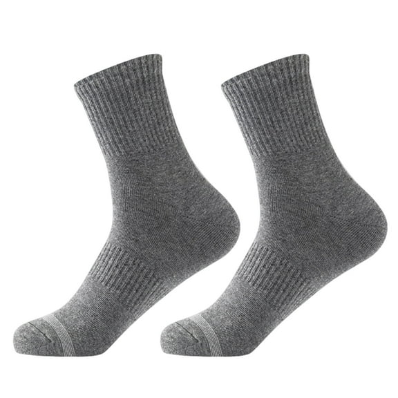 ievspot 1 Pair Men Cotton Socks Anti-slip Breathable Soft Sweat-absorption Anti-shrink Sports Fall Winter Socks