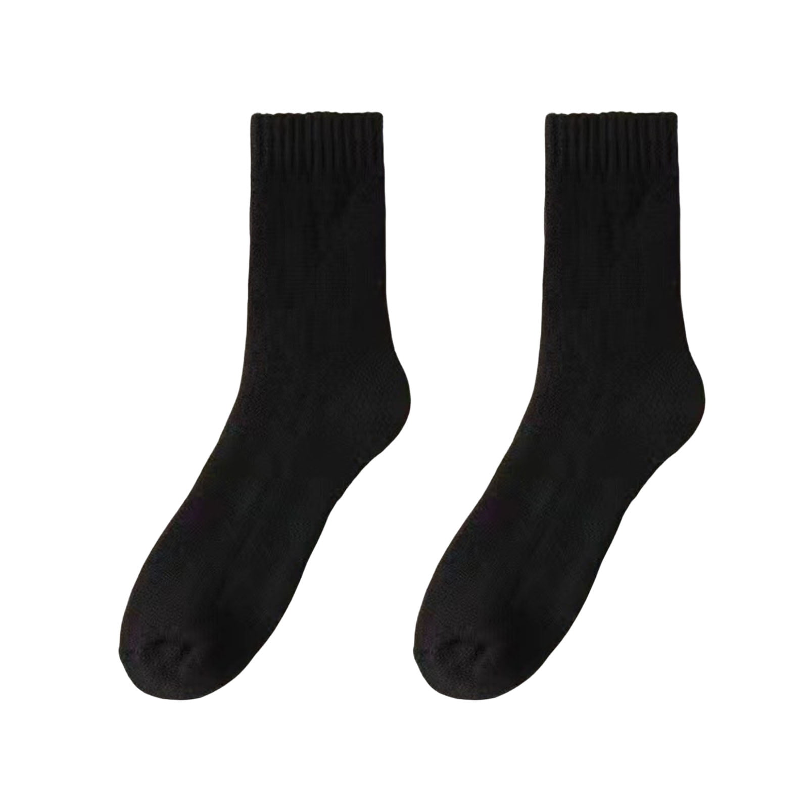 ievspot 1 Pair Men Winter Socks Mid-tube Thick Thermal Insulation Home ...