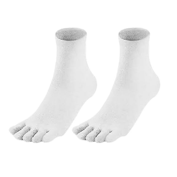 ievspot 1 Pair Toe Socks Fall Winter Moisture-Wicking Breathable Arch Support Men Women Athletic Running Cotton Five Fingers Sock