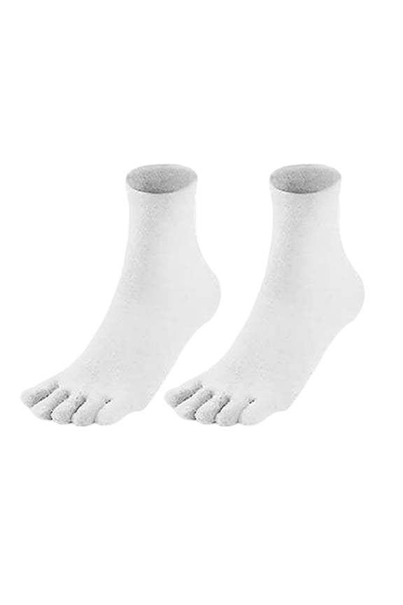 1 Pair Toe Socks Fall Winter Moisture-Wicking Breathable Arch Support Men Women Athletic Running Cotton Five Fingers Sock