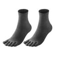 thumbnail image 1 of ievspot 1 Pair Toe Socks Fall Winter Moisture-Wicking Breathable Arch Support Men Women Athletic Running Cotton Five Fingers Sock, 1 of 8